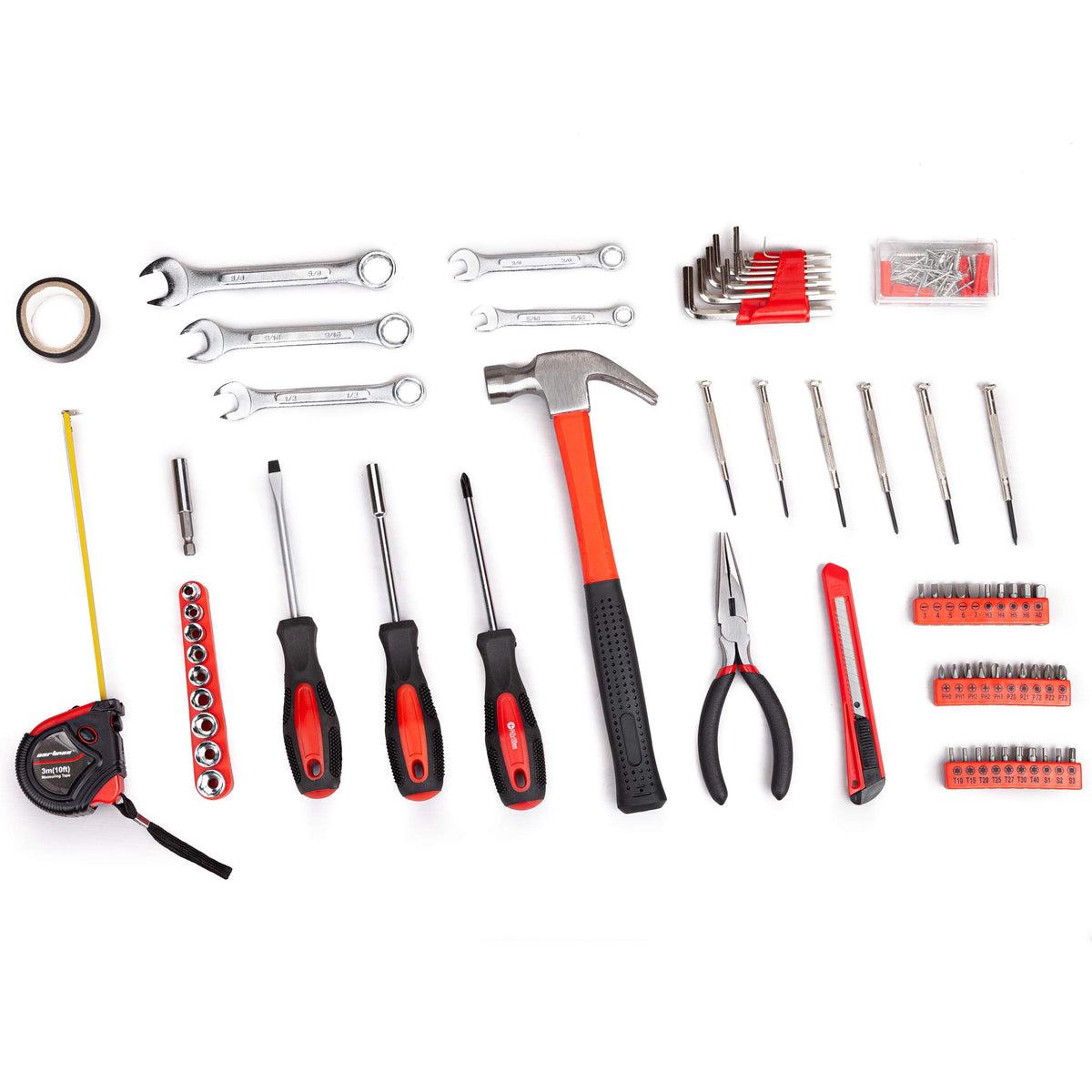 148-Piece Household Tool Set with Plastic Toolbox M143