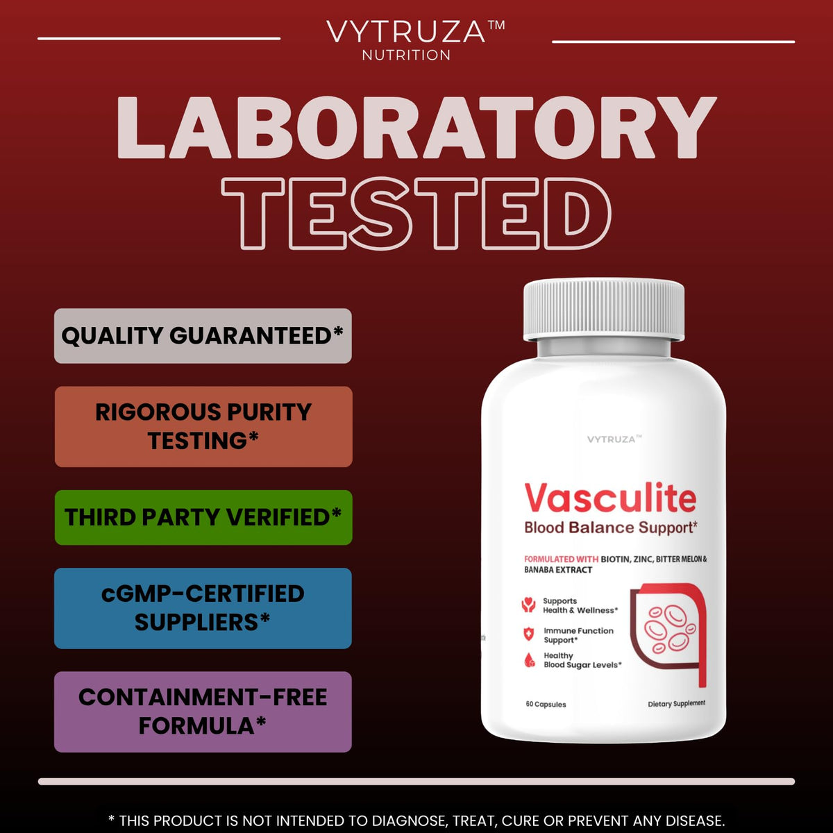 60 Capsules Blood Flow Support Supplement T876420