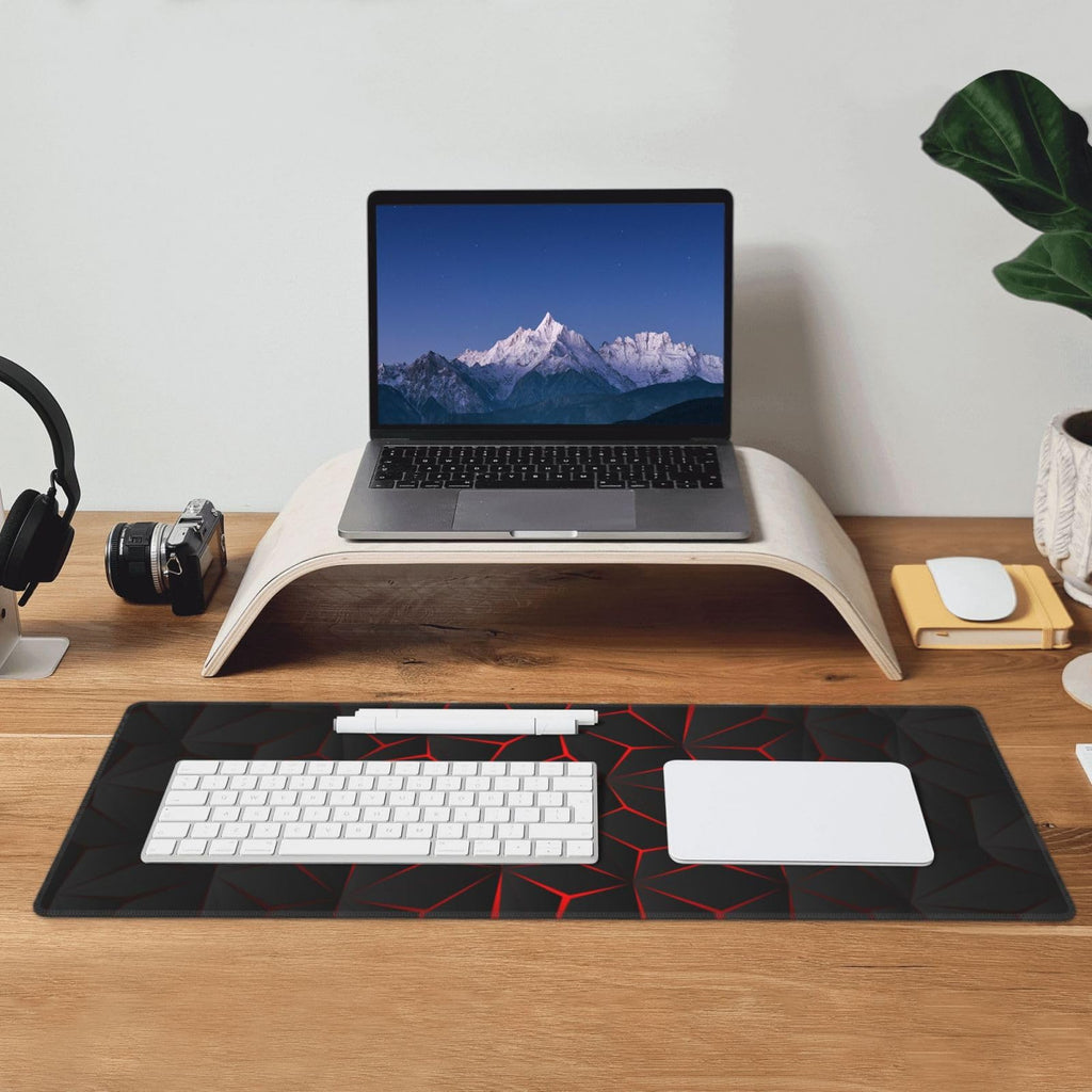 Black Red Large Gaming Mouse Pad 31.5 x 12 inch H6975