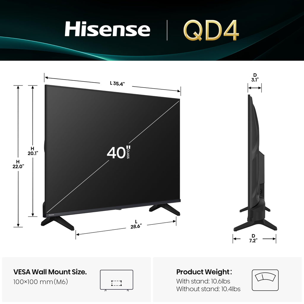 40-Inch QD4 Hi-QLED FHD Smart Fire TV F626