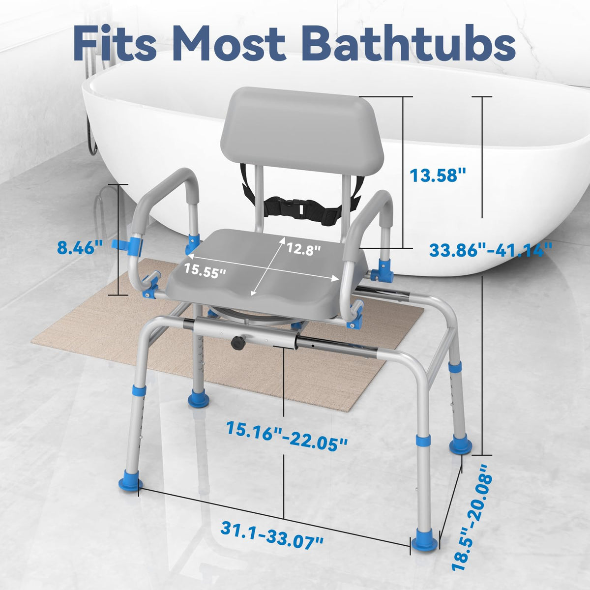 Sliding Shower Chair Tub Transfer Bench H24383