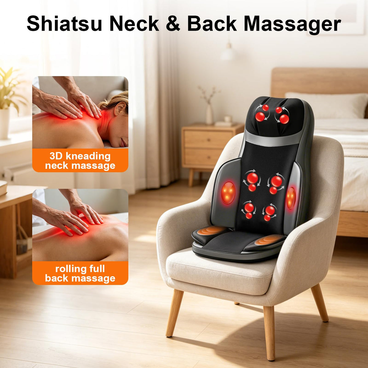 Shiatsu Neck Back Massager with Foot Massager B2605