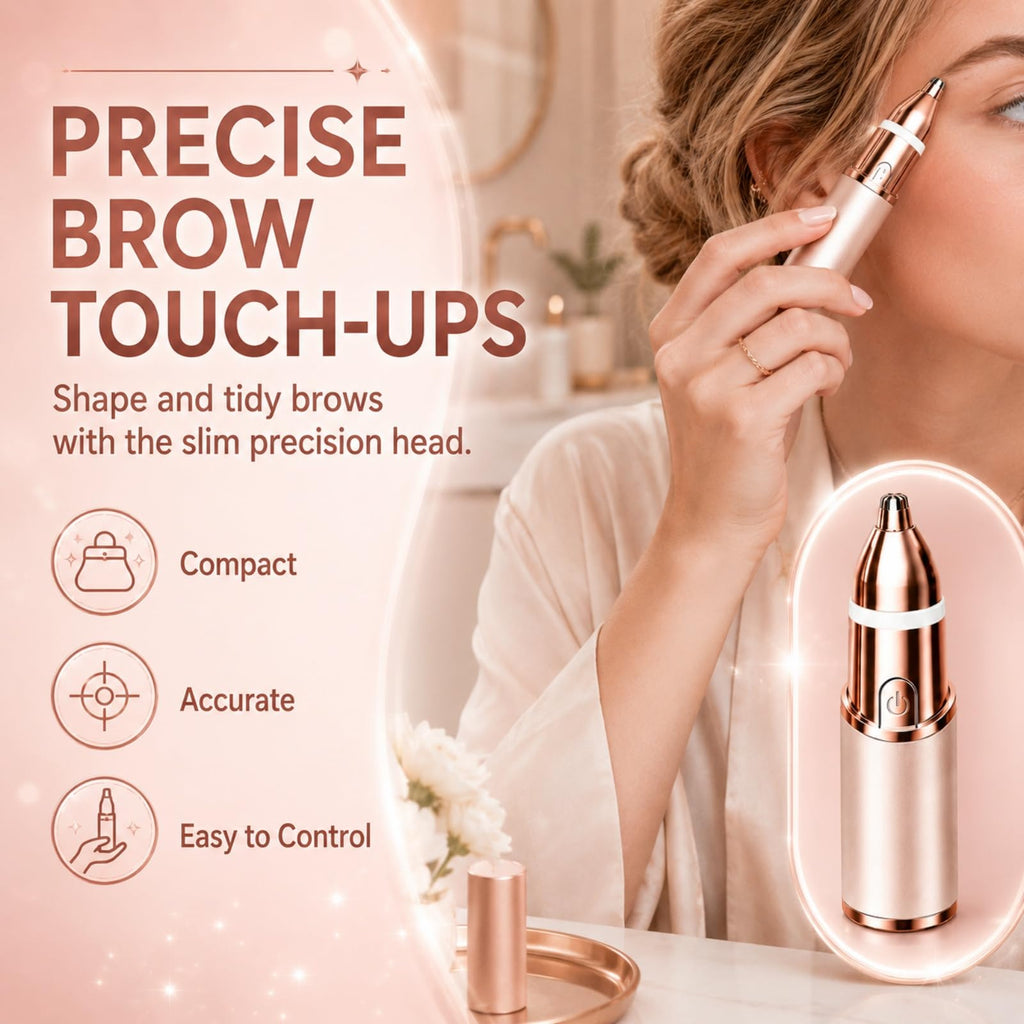 2-in-1 Facial Hair Remover & Eyebrow Trimmer with LED Light S904556