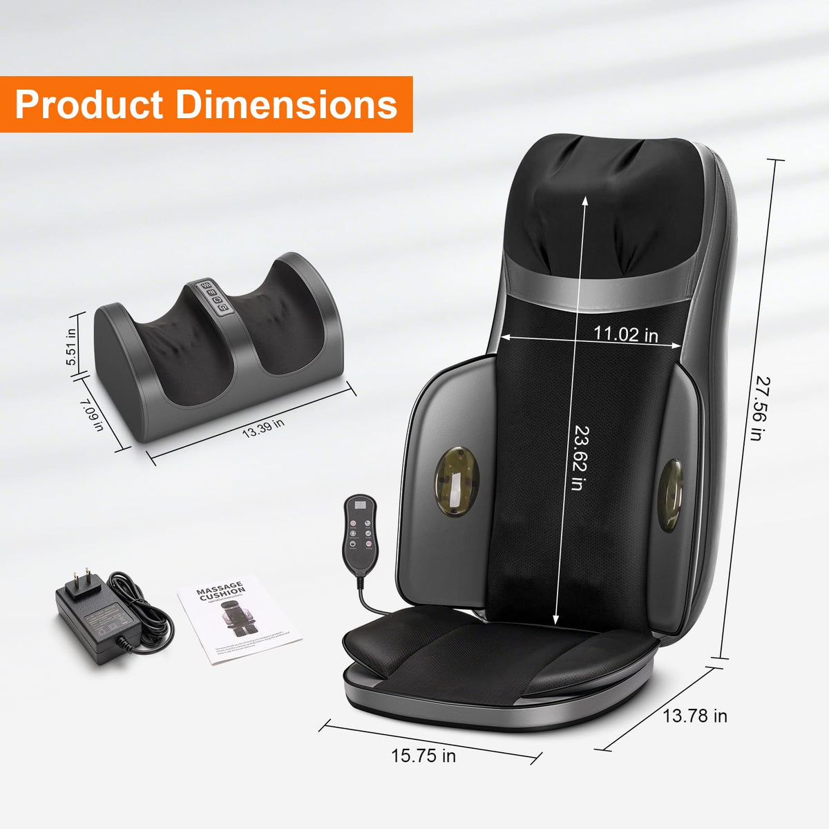 Shiatsu Neck Back Massager with Foot Massager B2605