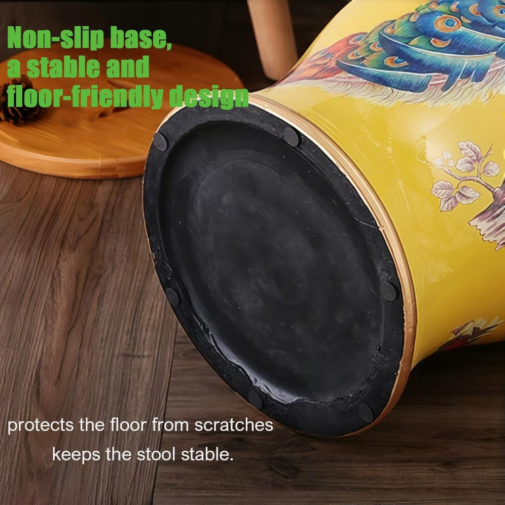 Ceramic Garden Stool Hand-Painted Drum Stool P815973