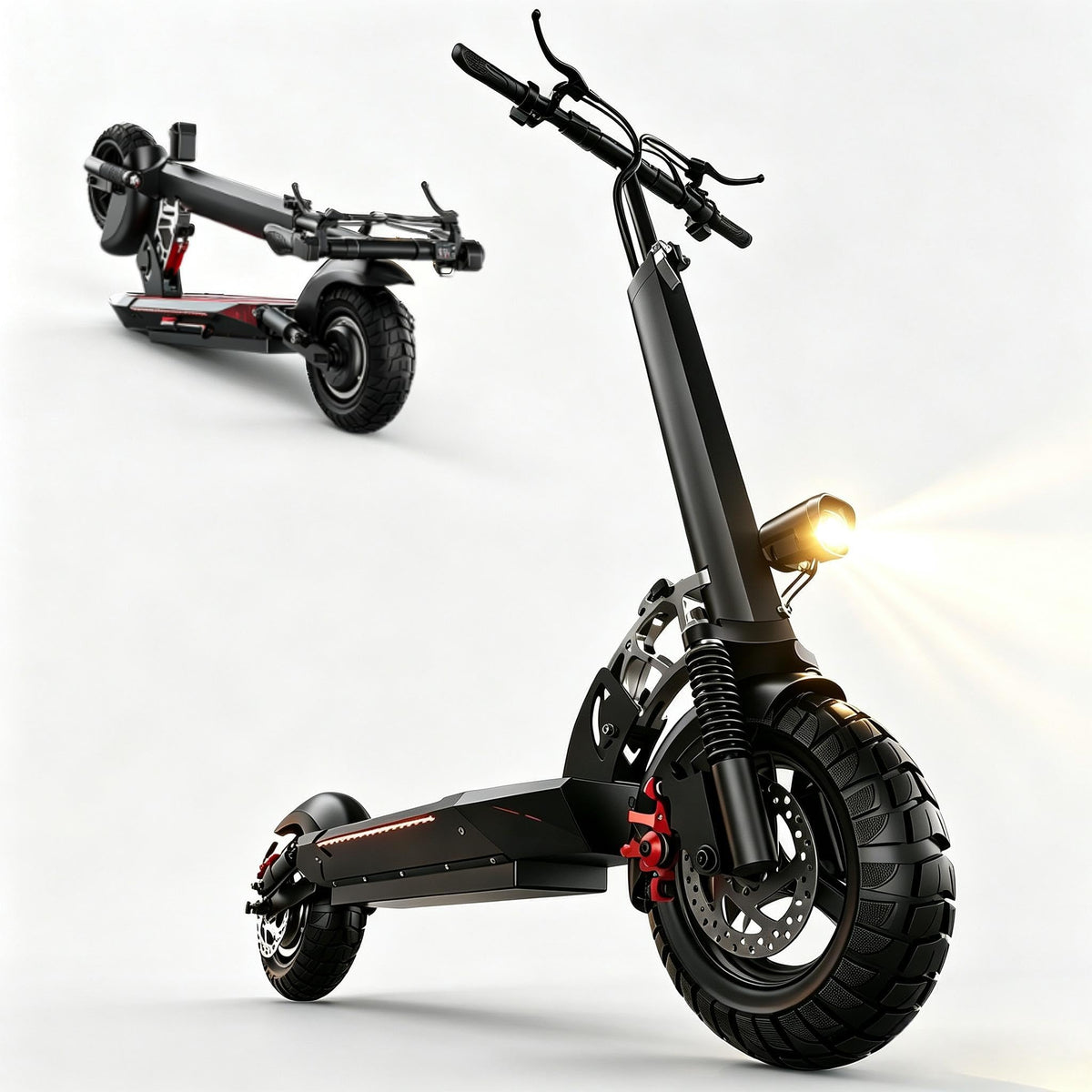800W 45 Mile Range 25 Mph Foldable Electric Scooter with Seat F4338