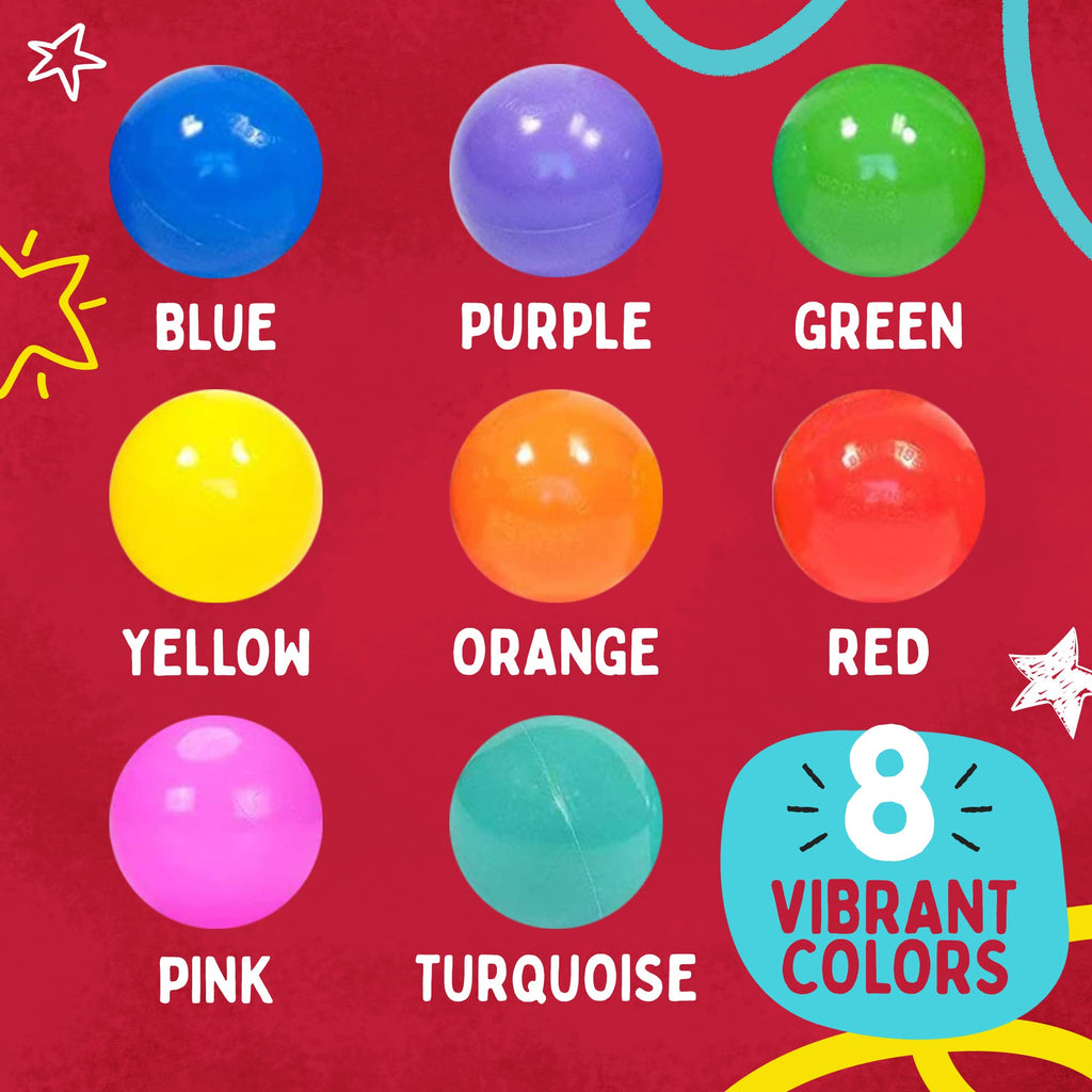200 Count Plastic Ball Pit Balls Q6266