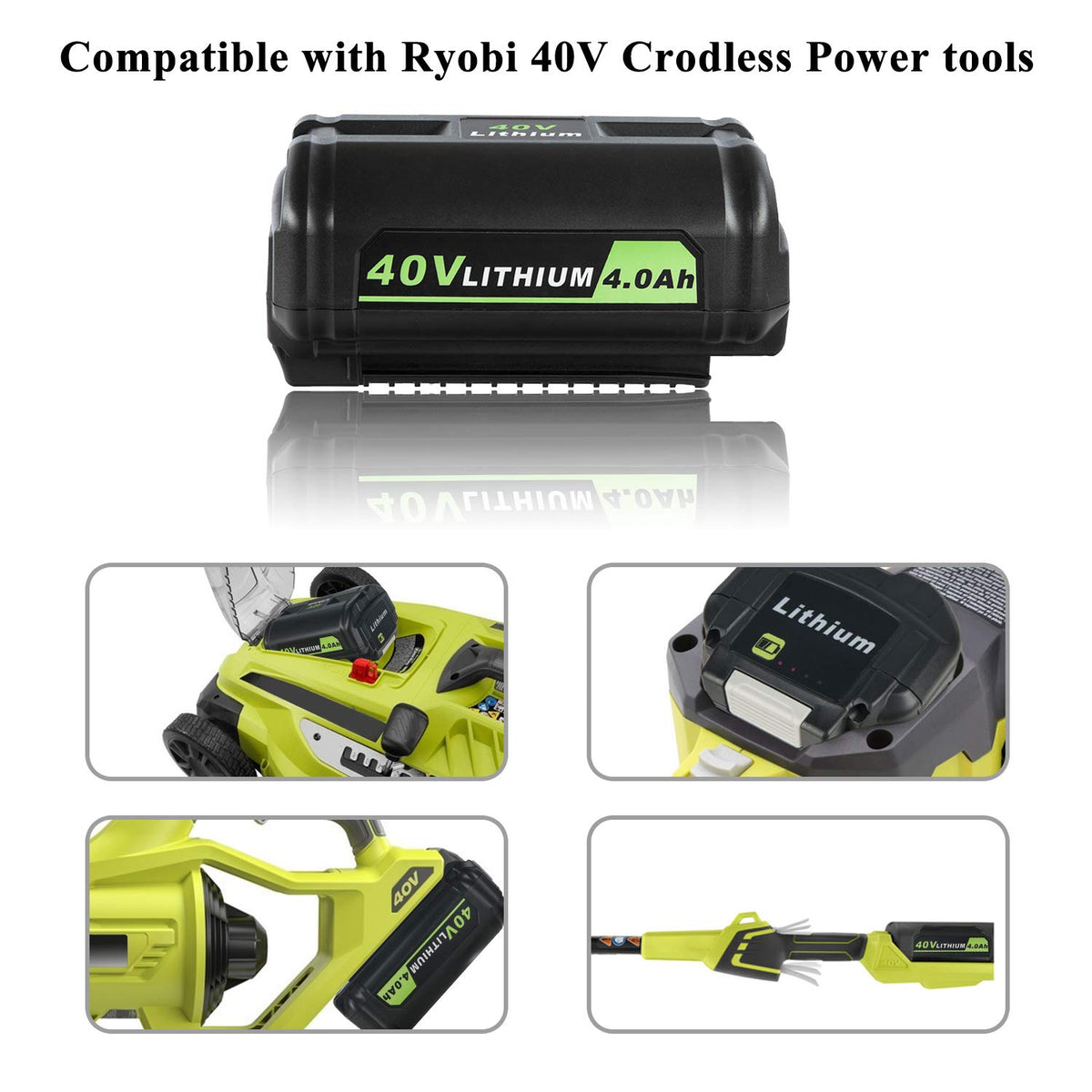 40V 4.0Ah Replacement Battery B7997