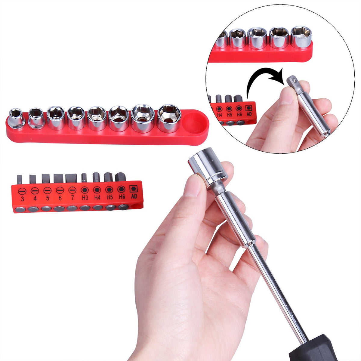 148-Piece Household Tool Set with Plastic Toolbox M143