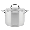 Stainless Steel 3-Ply Base Induction Stock Pot with Lid, 8-Quart L5840