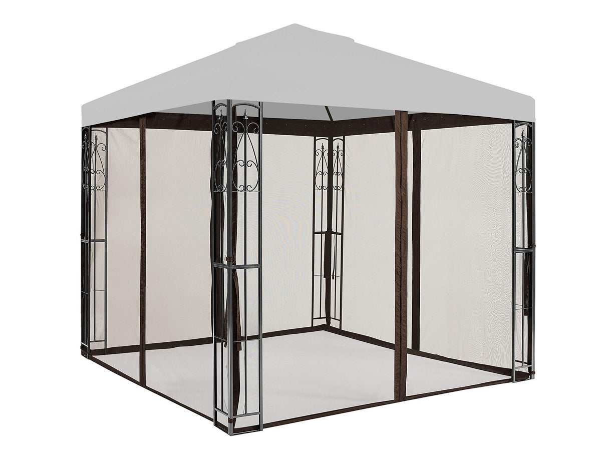 8' x 8' Brown Gazebo Replacement Mosquito Netting J6629