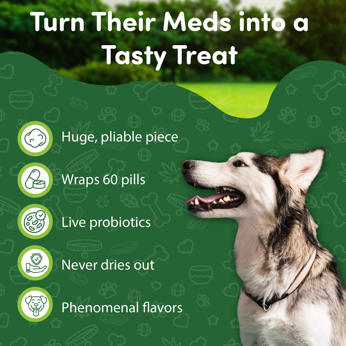 Bacon Flavor Dog Pill Wrap V2681