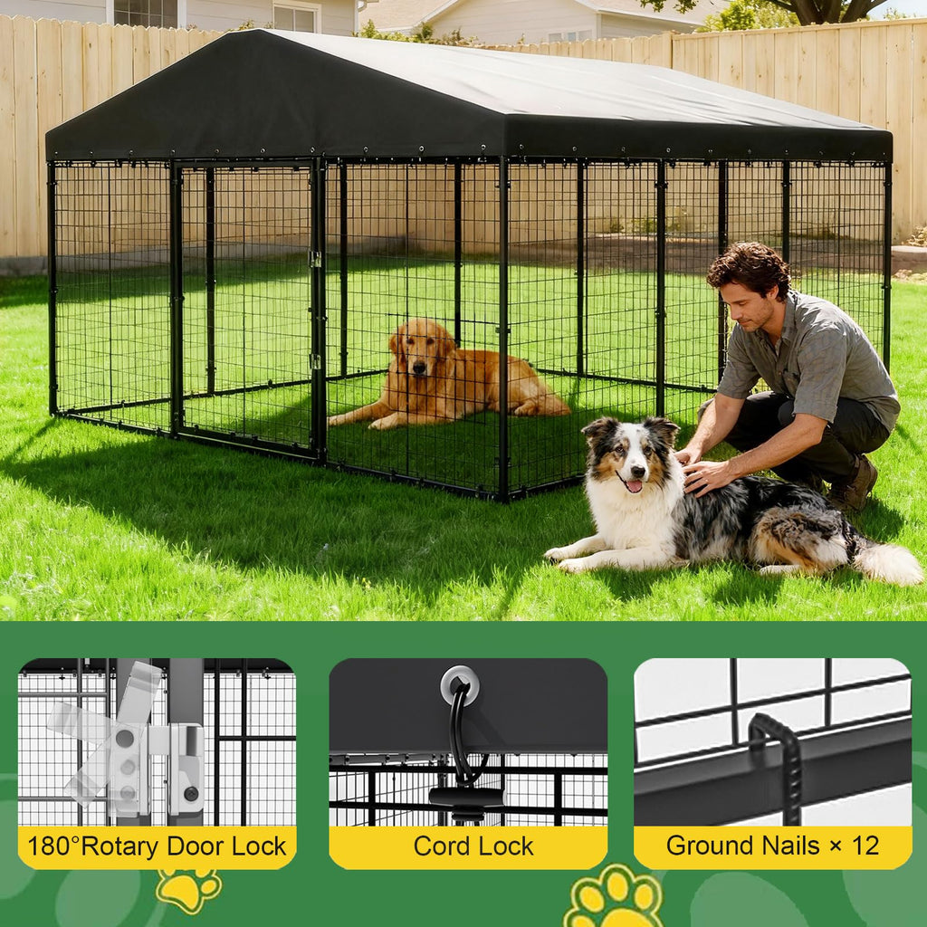 10 x 10 x 6 FT Outdoor Dog Kennel X114069