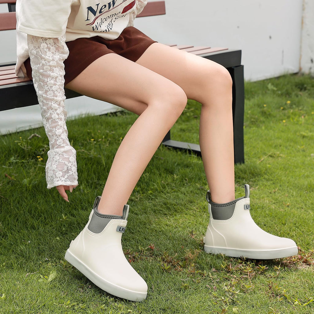 Waterproof Ankle Rain Boots C7467