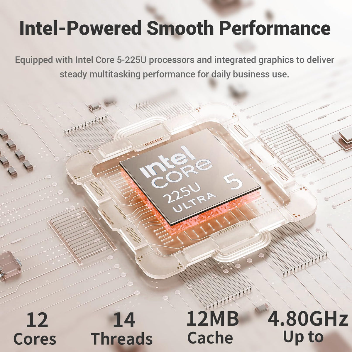 15.6" FHD Touchscreen Intel Core Ultra 5 Laptop L357