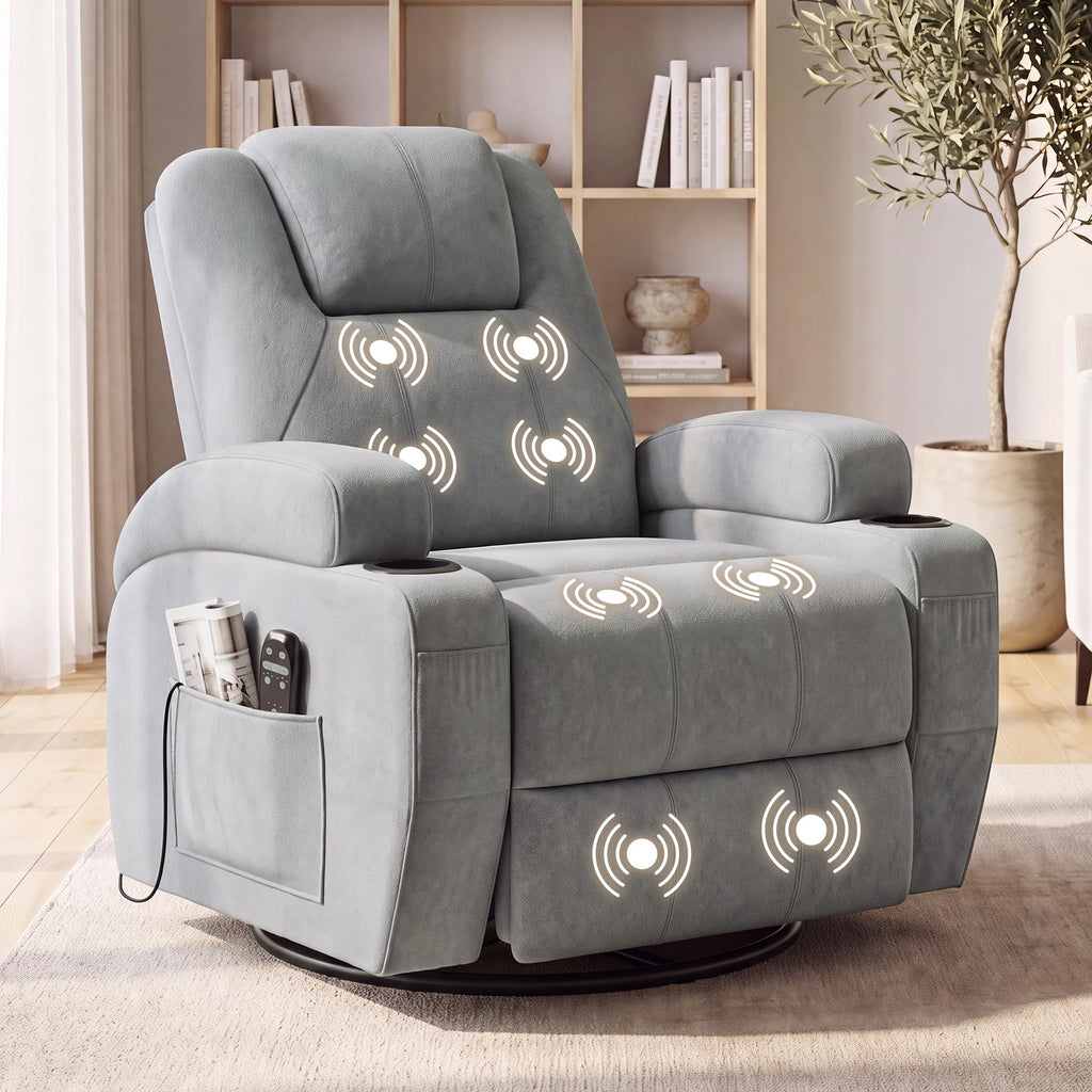 Rocking Recliner Chair with Massage J53723