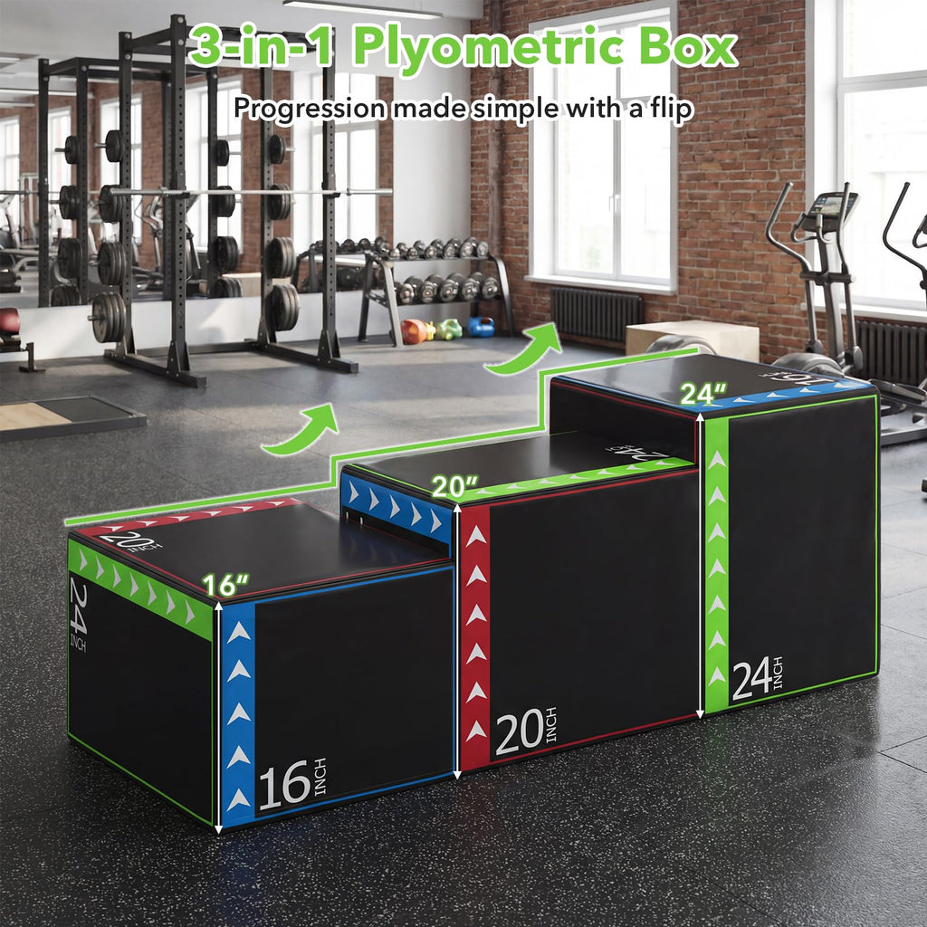 Plyometric Jump Box 3-in-1 A8166