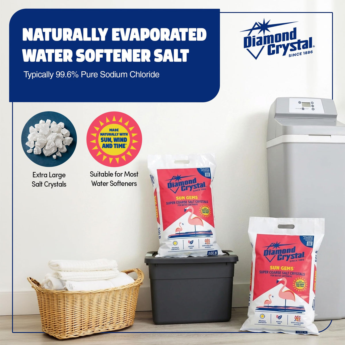 3 Pack Super Coarse Water Softener Salt, 40 Pounds B3552