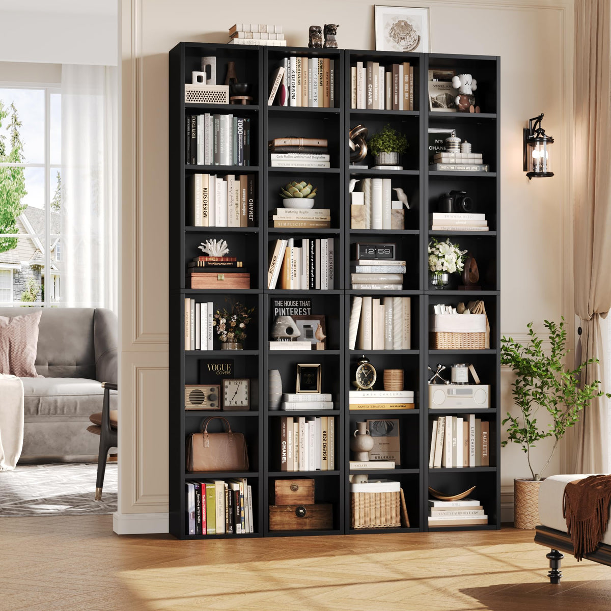 8-Tier Narrow Bookshelf D6816