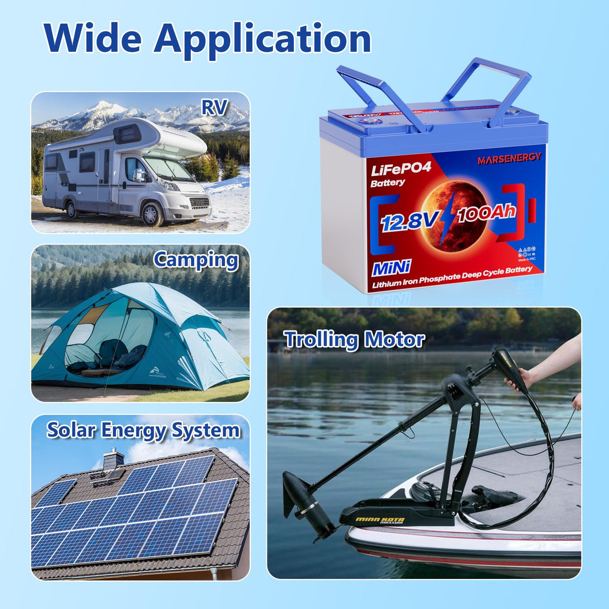 12V 100Ah LiFePO4 Lithium Battery F939489