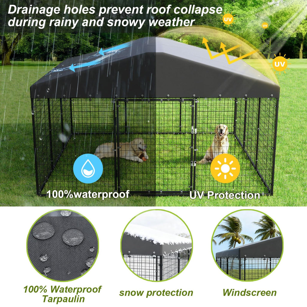 10 x 10 x 6 FT Outdoor Dog Kennel X114069