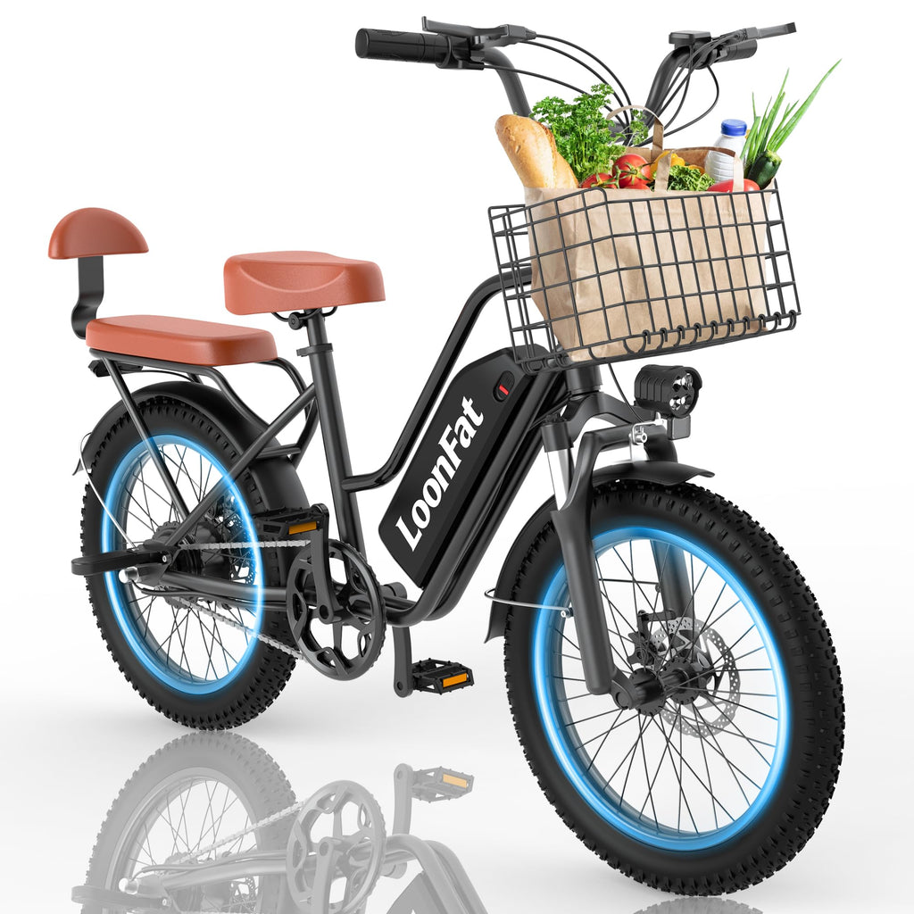 Ebike with Rear Seat & Front Basket D50430