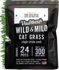 Cat Grass Seed 24 Pots 6 Days Non-GMO N348