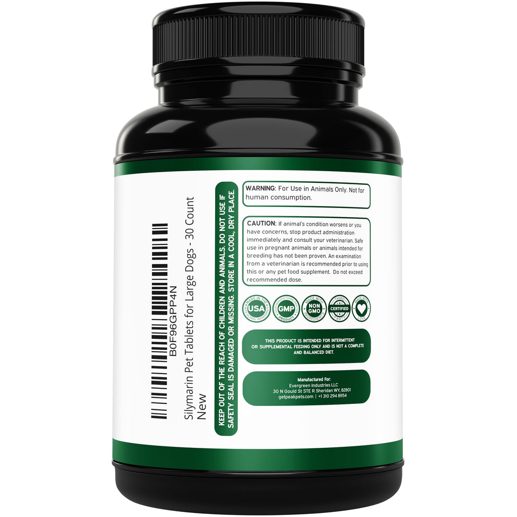 Liver Support Supplement for Large Dogs with Milk Thistle - 30 Chewable Tablets N86587