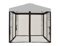 8' x 8' Brown Gazebo Replacement Mosquito Netting J6629