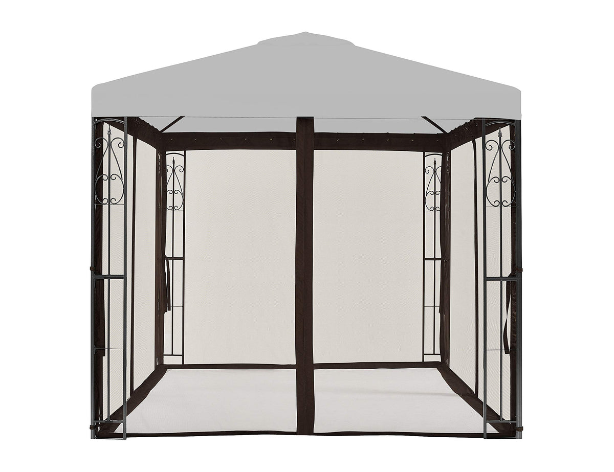 8' x 8' Brown Gazebo Replacement Mosquito Netting J6629