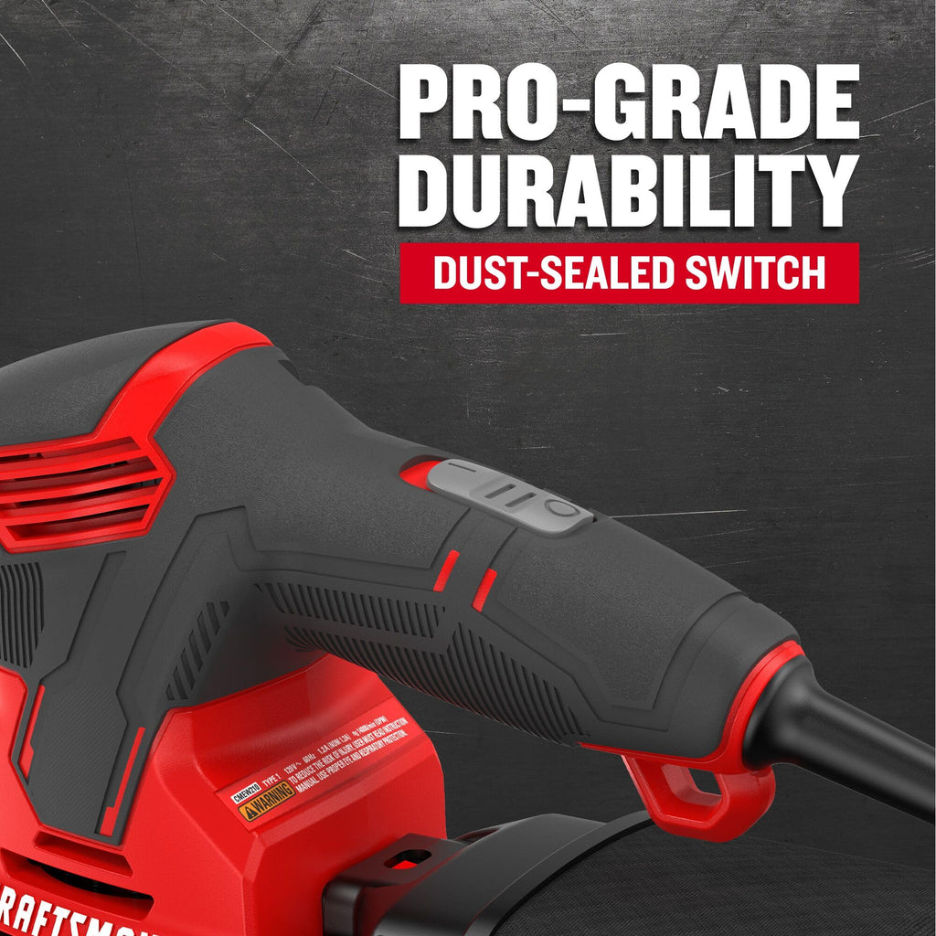 Corded Detail Sander with 2 Attachments and Dust Bag R133890