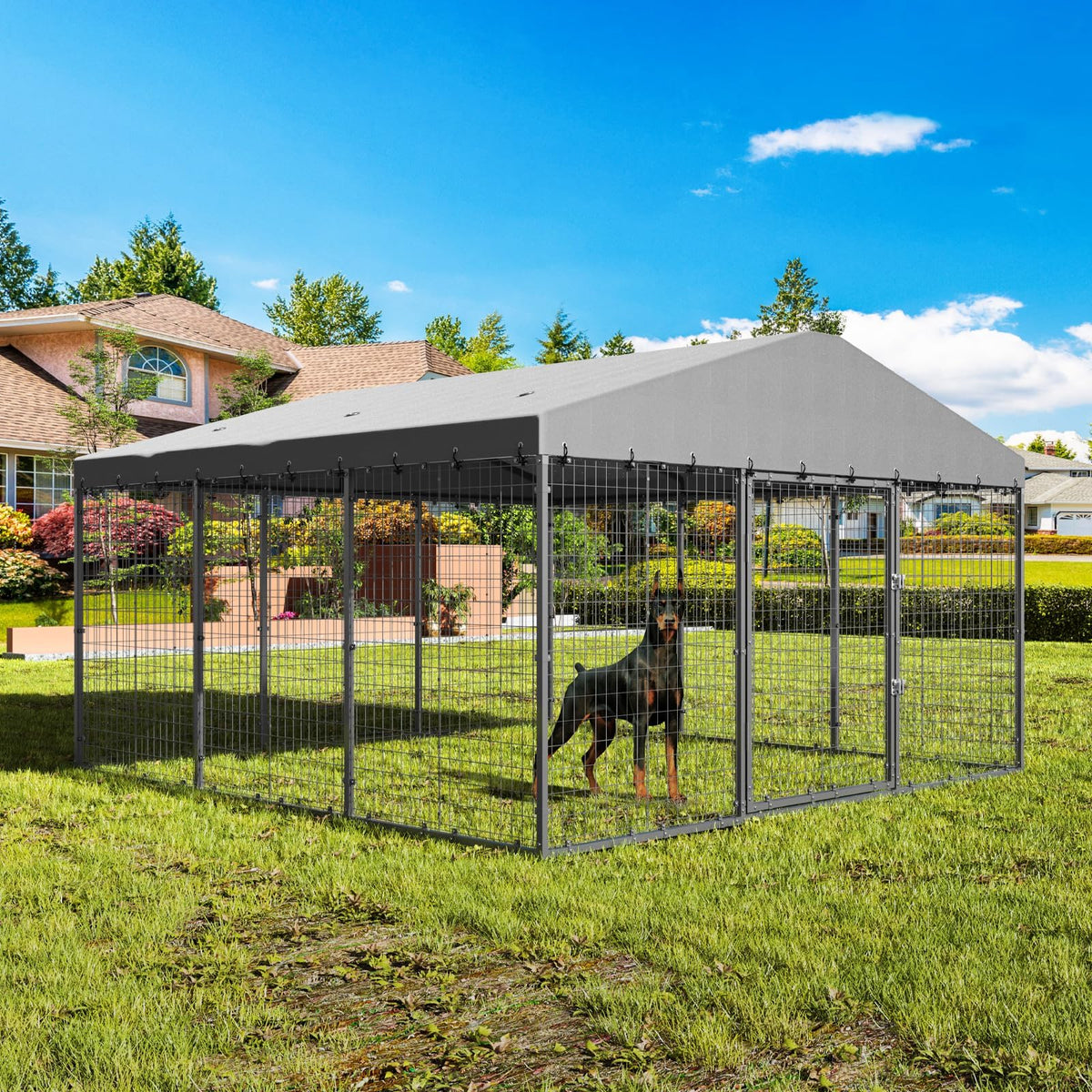 10 x 10 x 6 FT Outdoor Dog Kennel X114069