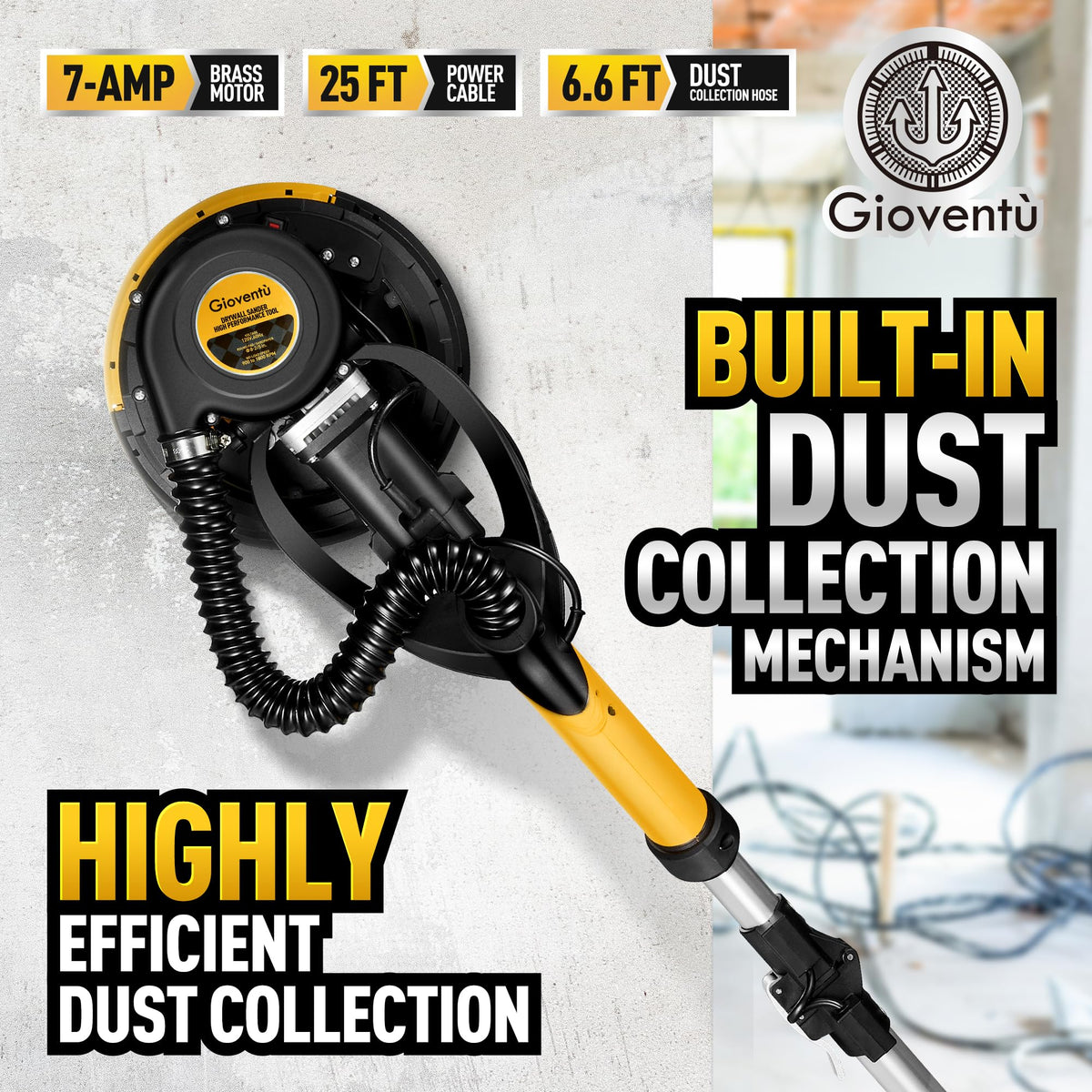 750W Electric Drywall Vacuum Sander B8848