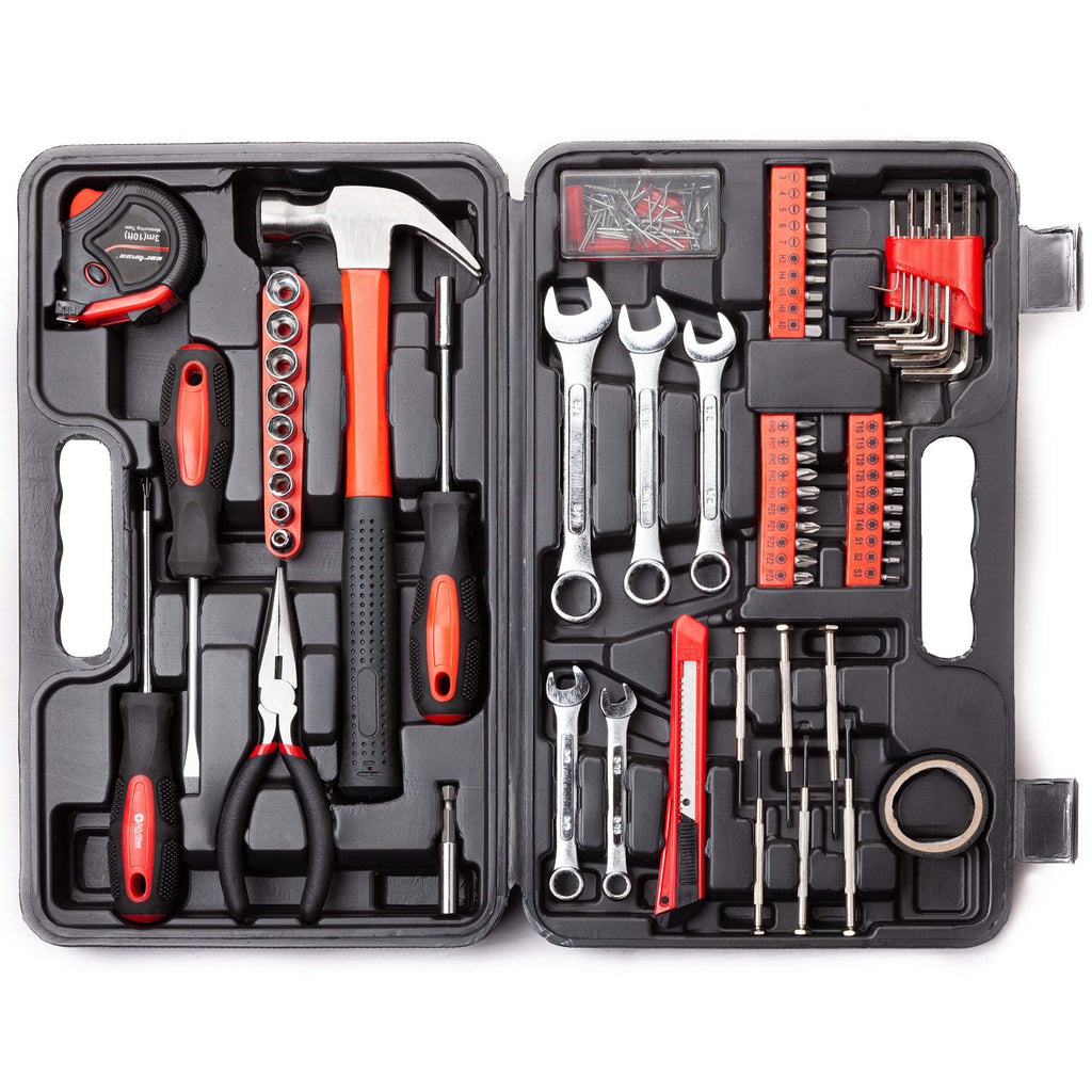148-Piece Household Tool Set with Plastic Toolbox M143