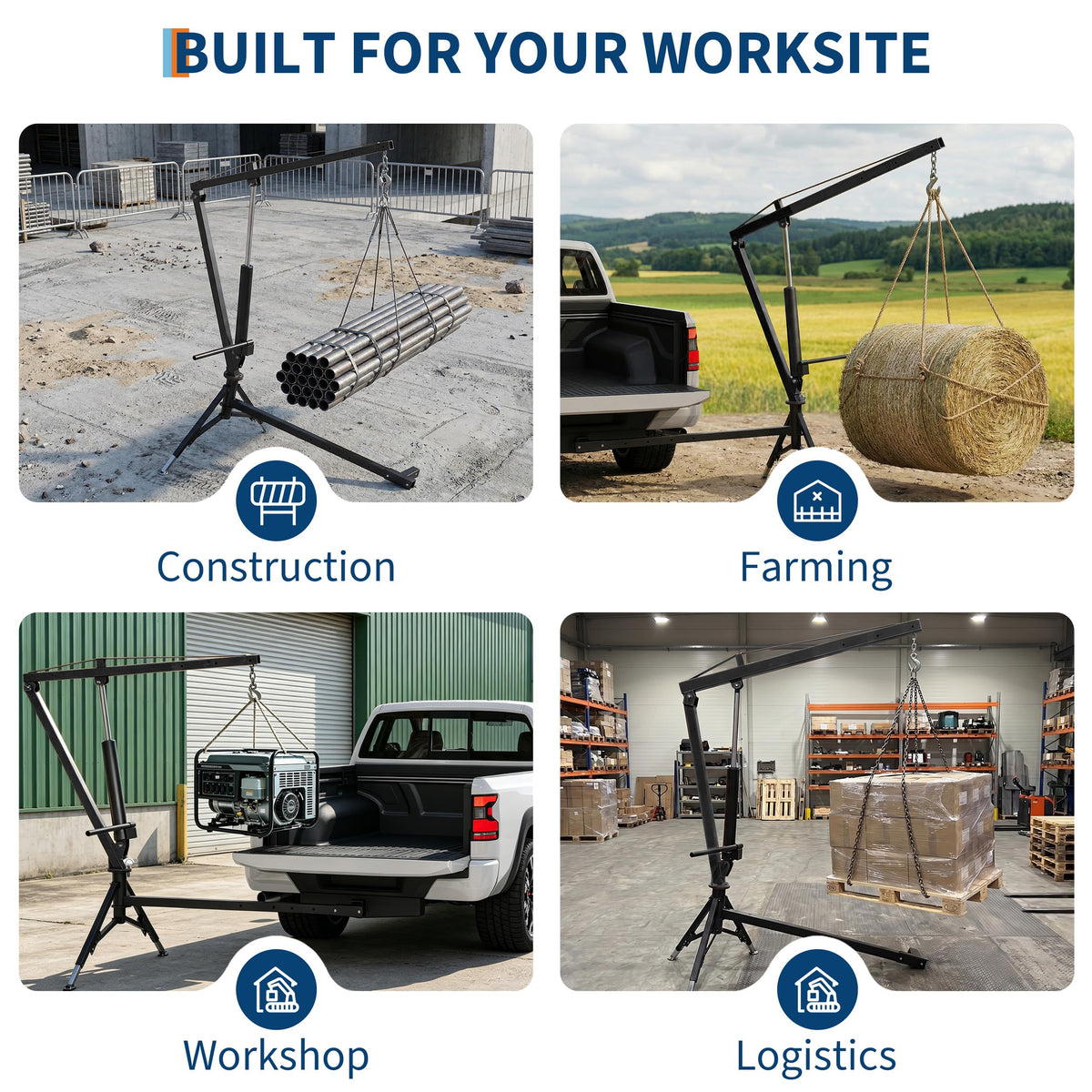 Heavy Duty Hydraulic Truck Crane with 360° Swivel and Telescoping Boom O240