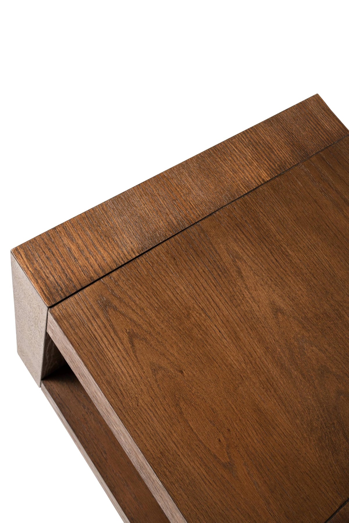 Natural Square Side Table with Storage, Set of 2 I84961